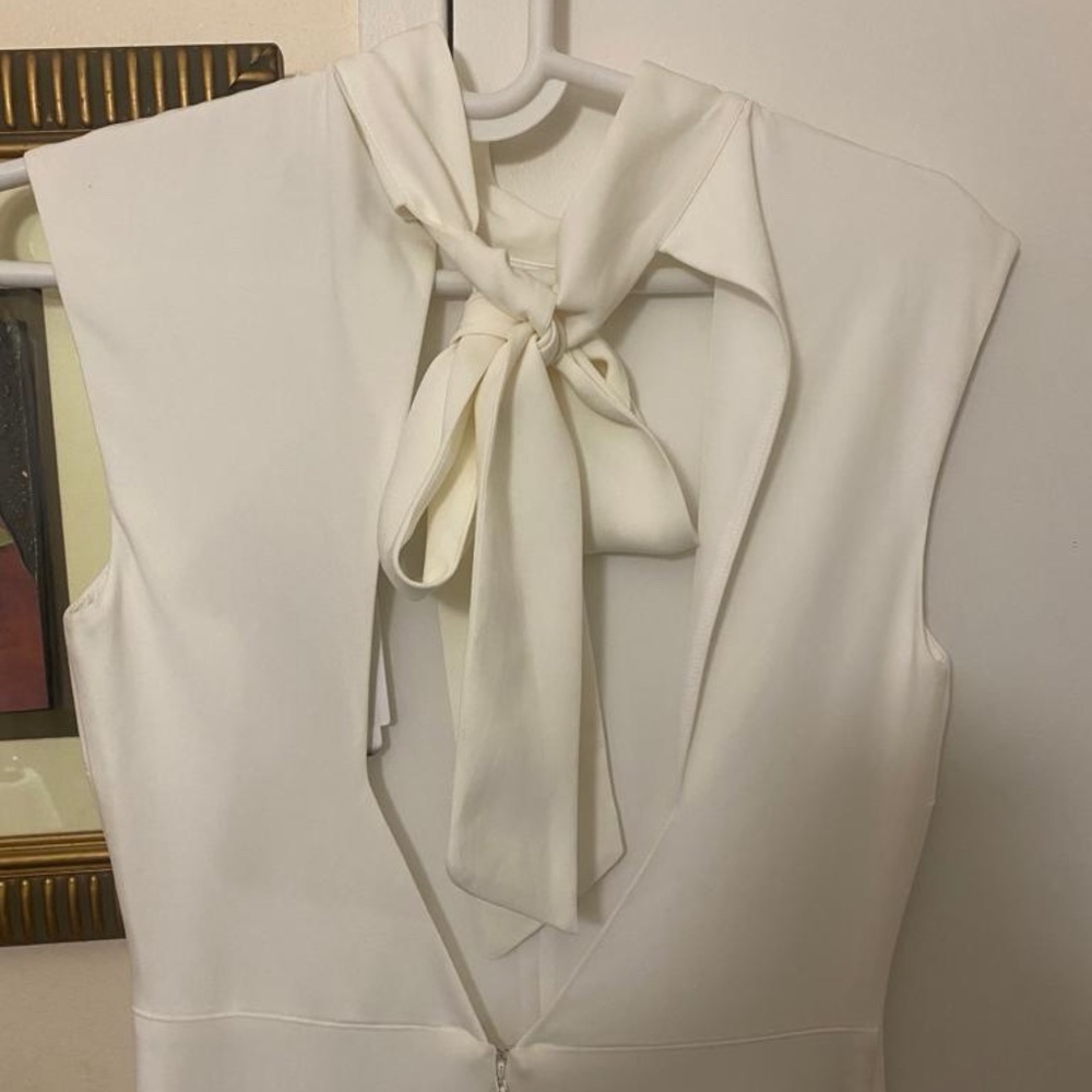 NWT REISS White Livvy Mock Neck Maxi Dress - UK 8/ US 4 - Picture 9 of 16